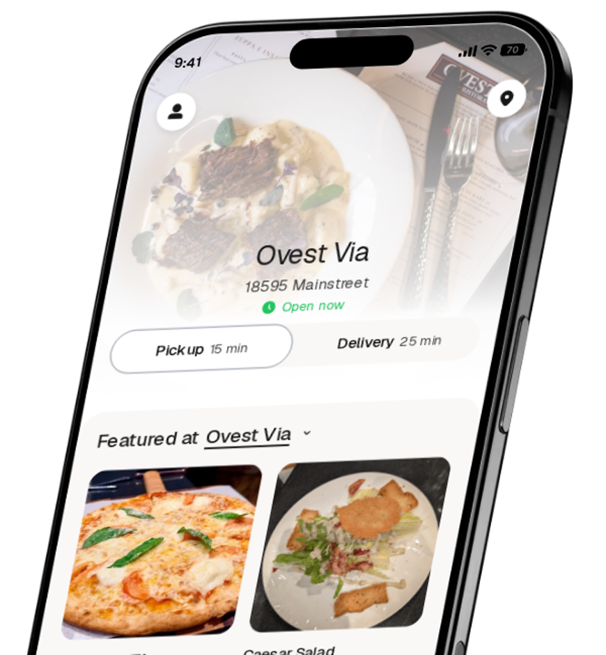 Ovest Via app preview